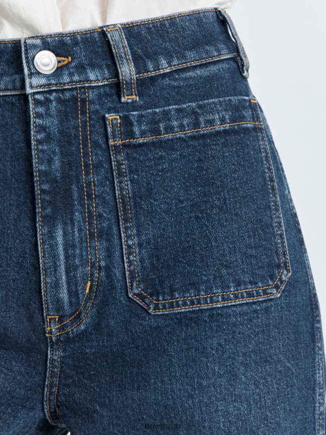 ملابس عبد اللطيف ARKET نحيف الترمس الجينز تمتد عالية واسعة أزرق BXB848156