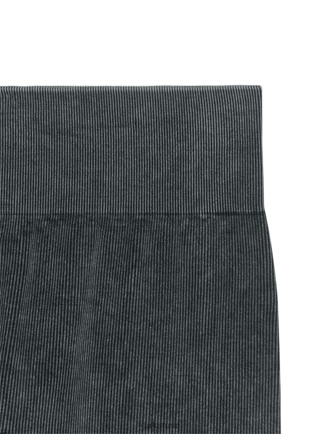 ملابس عبد اللطيف ARKET نحيف الجوارب مضلع سلس مغسول باللون الأسود BXB848508