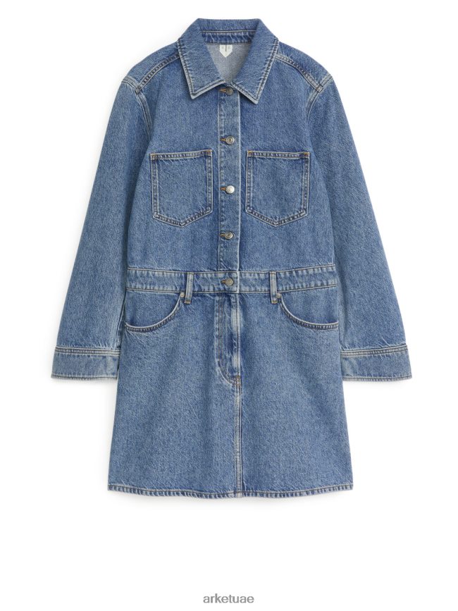 ملابس عبد اللطيف ARKET نحيف اللباس الدنيم غسلها باللون الأزرق BXB848129