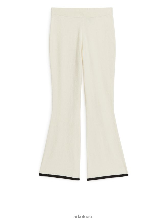 ملابس عبد اللطيف ARKET نحيف بنطال بوكل واسع أبيض مصفر BXB848206