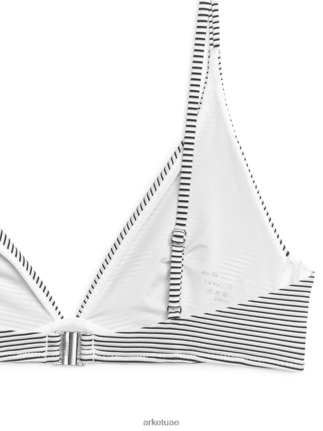 ملابس عبد اللطيف ARKET نحيف بيكيني علوي مخطط ابيض ازرق BXB848625