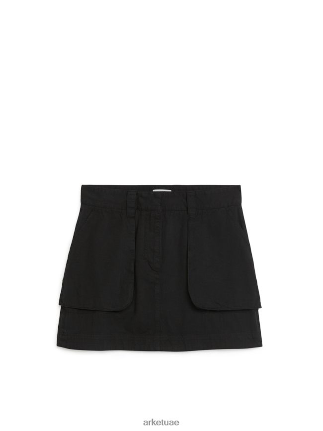 ملابس عبد اللطيف ARKET نحيف تنورة صغيرة البضائع أسود BXB848260