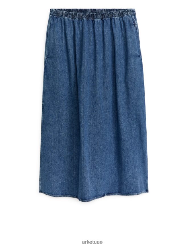 ملابس عبد اللطيف ARKET نحيف تنورة ماكسي الدنيم أزرق BXB848248