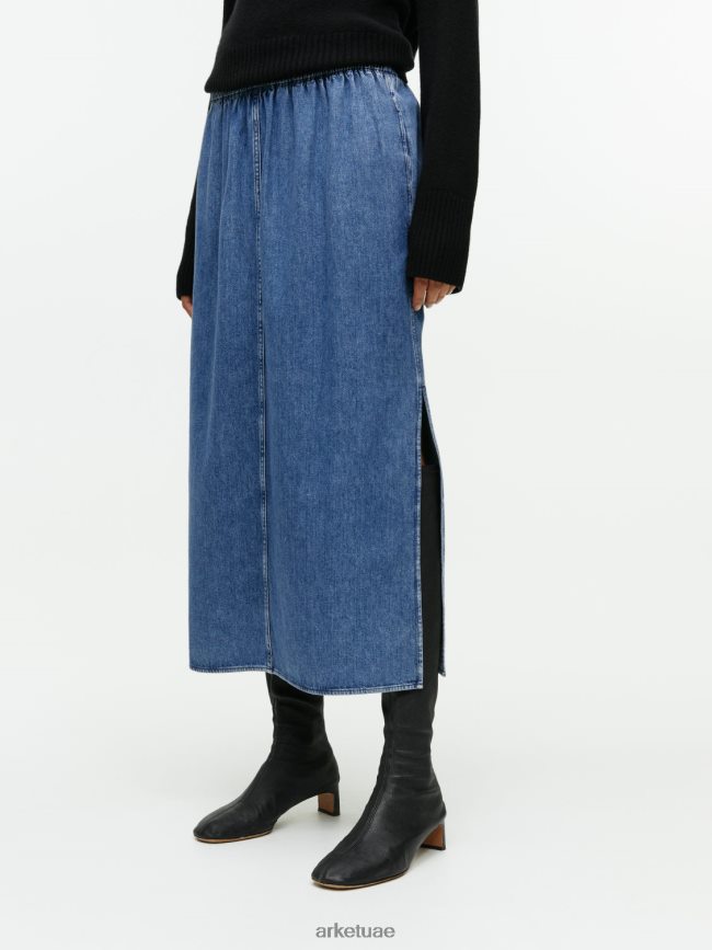 ملابس عبد اللطيف ARKET نحيف تنورة ماكسي الدنيم أزرق BXB848248