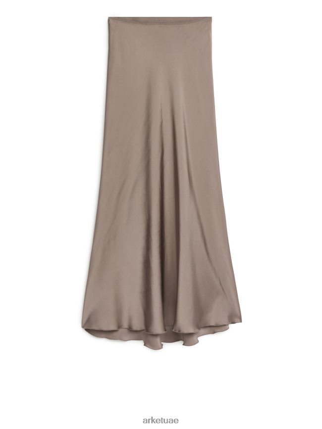 ملابس عبد اللطيف ARKET نحيف تنورة ماكسي من الساتان خلد BXB848234