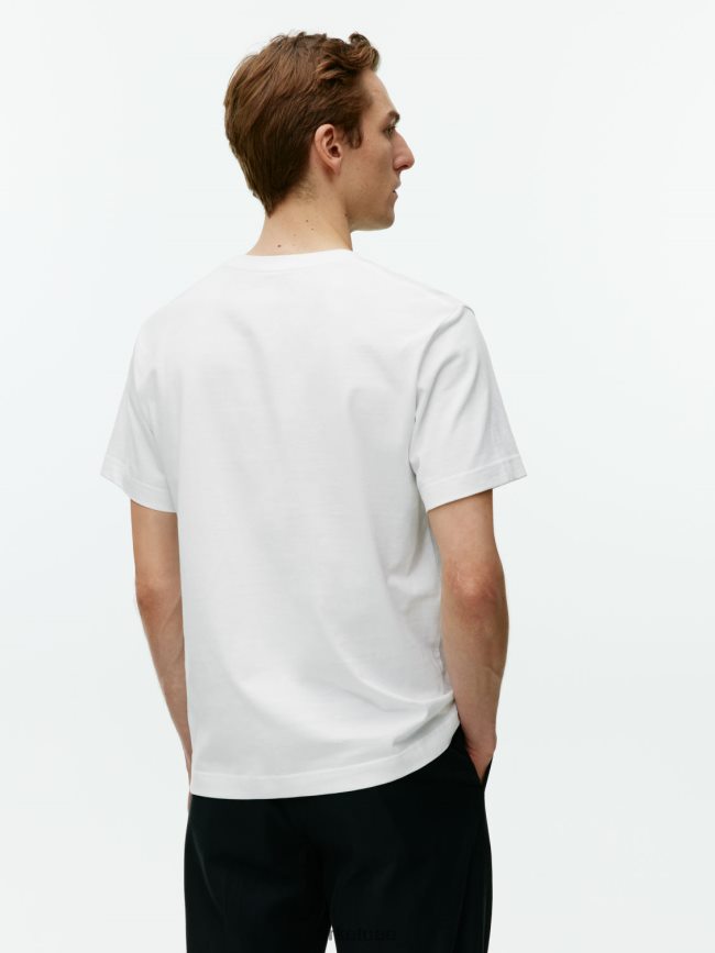 ملابس عبد اللطيف ARKET نحيف تي شيرت ثقيل الوزن أبيض BXB848995