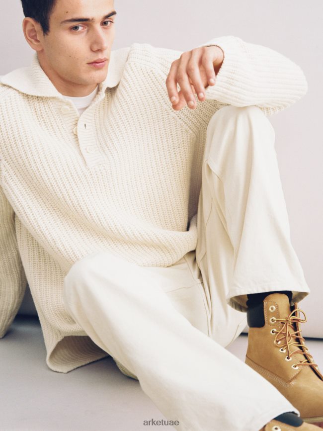 ملابس عبد اللطيف ARKET نحيف تي شيرت ثقيل الوزن أبيض BXB848995