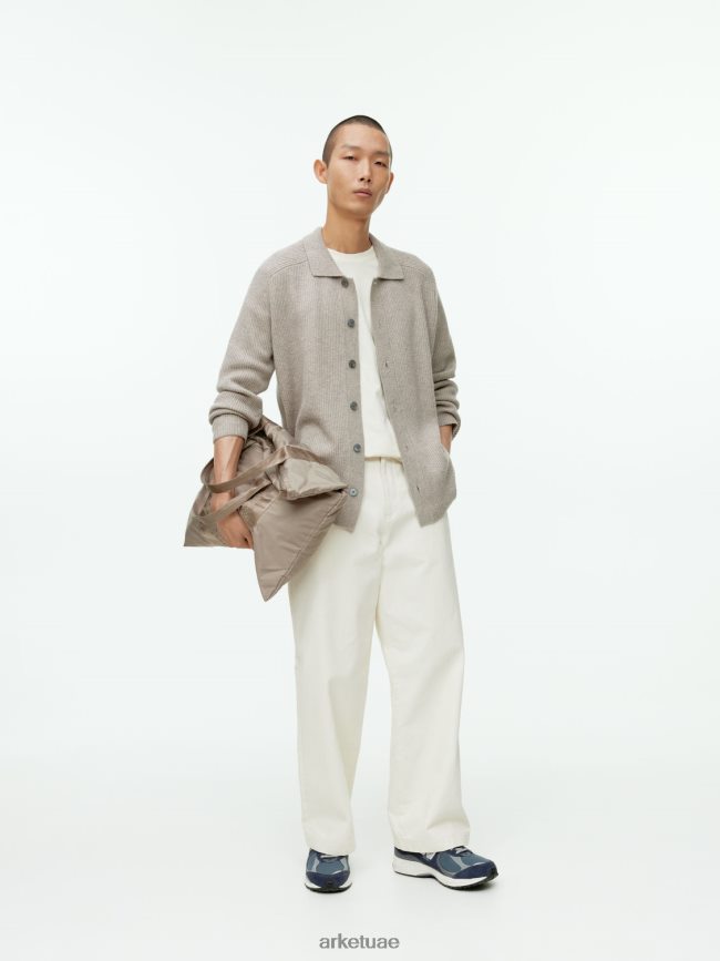 ملابس عبد اللطيف ARKET نحيف تي شيرت ثقيل الوزن قبالة الأبيض BXB848996