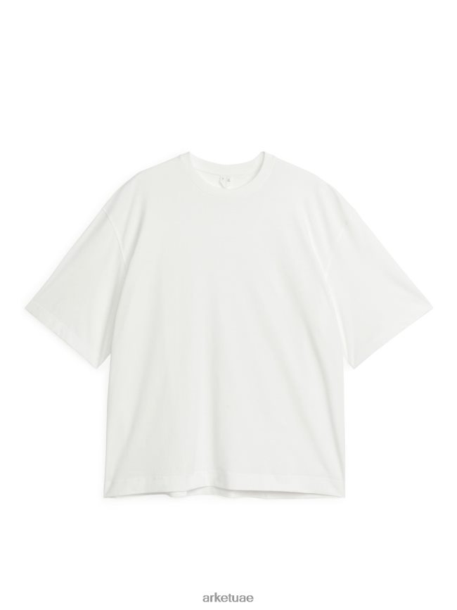 ملابس عبد اللطيف ARKET نحيف تي شيرت خفيف الوزن كبير الحجم أبيض BXB8481032