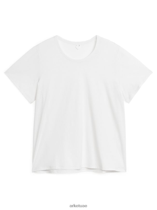 ملابس عبد اللطيف ARKET نحيف تي شيرت قطن خفيف الوزن أبيض BXB848296