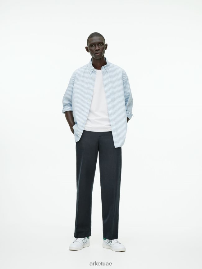 ملابس عبد اللطيف ARKET نحيف تي شيرت متوسط ​​الوزن أبيض BXB848987