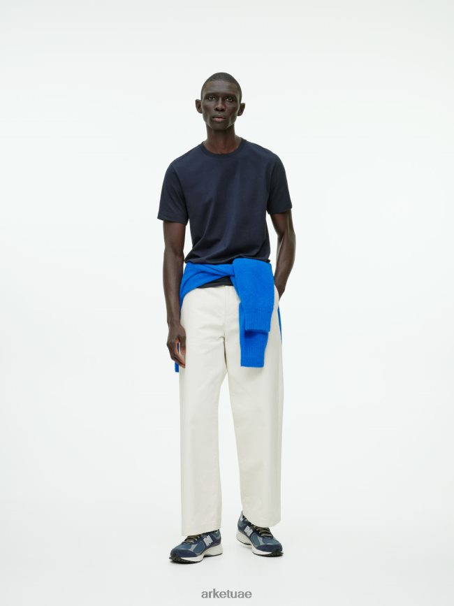 ملابس عبد اللطيف ARKET نحيف تي شيرت متوسط ​​الوزن أزرق غامق BXB848991