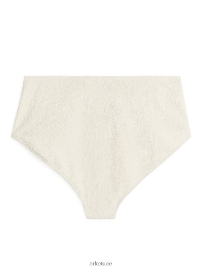 ملابس عبد اللطيف ARKET نحيف جزء سفلي بيكيني عالي الخصر قبالة الأبيض BXB848614