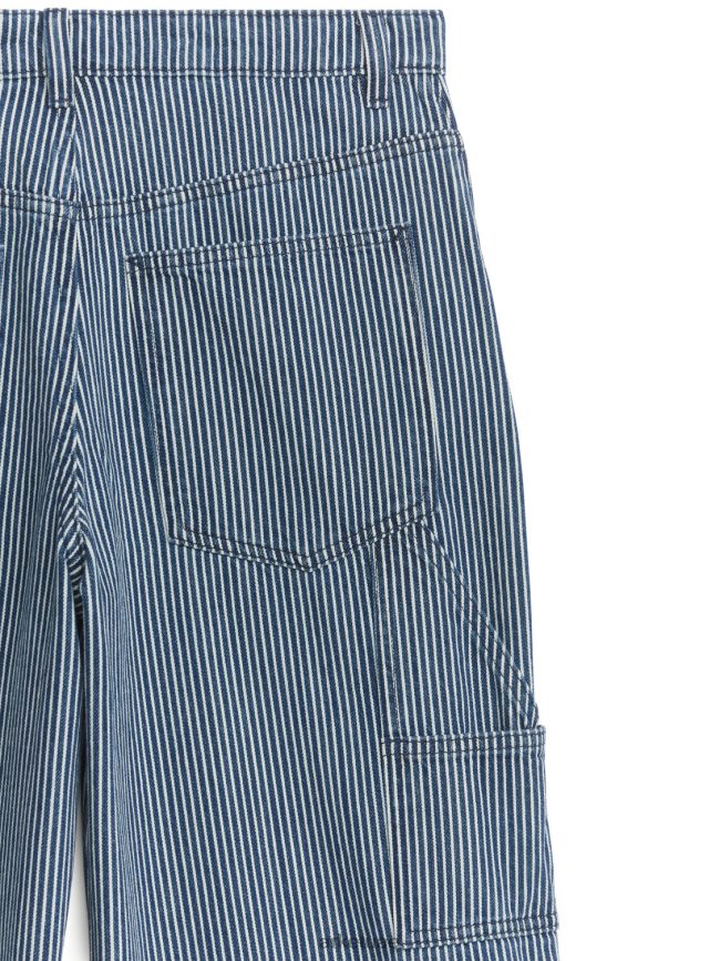 ملابس عبد اللطيف ARKET نحيف جينز فضفاض من الصفصاف شريط هيكوري BXB848154