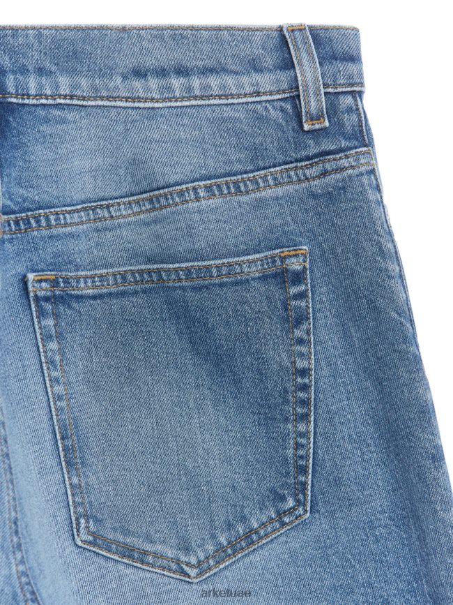 ملابس عبد اللطيف ARKET نحيف جينز مستقيم مقصوص باللون الوردي أزرق BXB848157