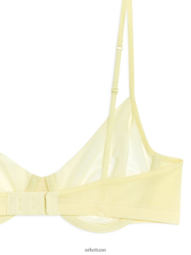 ملابس عبد اللطيف ARKET نحيف حمالة صدر سلكية شبكية أصفر BXB848548