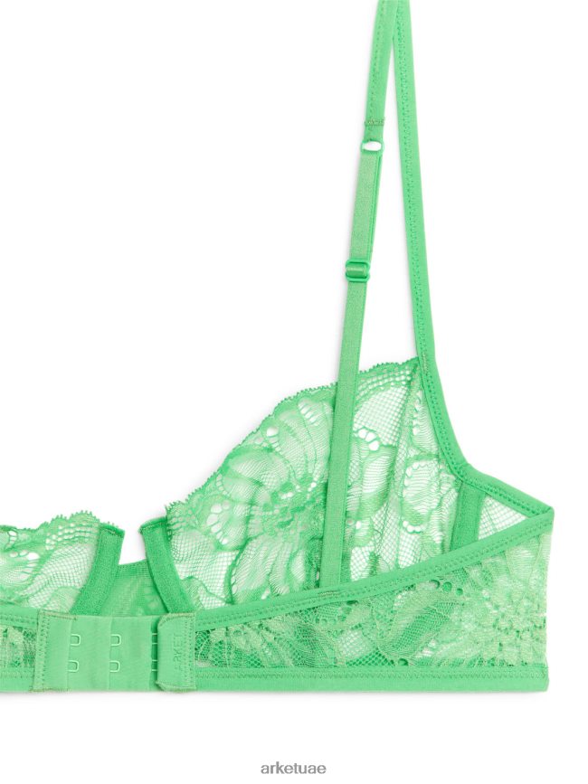 ملابس عبد اللطيف ARKET نحيف حمالة صدر سلكية من الدانتيل أخضر BXB848557