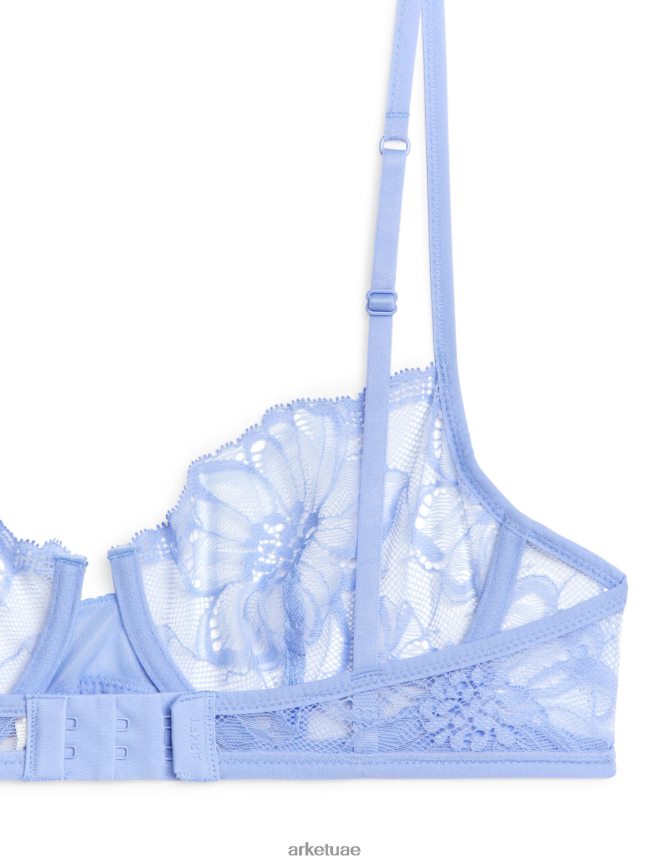 ملابس عبد اللطيف ARKET نحيف حمالة صدر سلكية من الدانتيل أزرق BXB848555