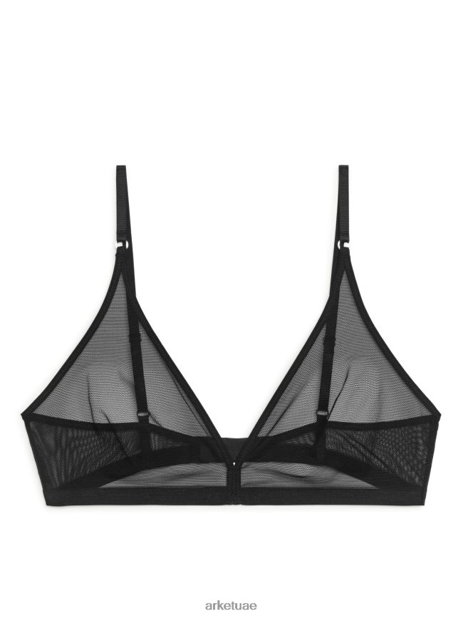 ملابس عبد اللطيف ARKET نحيف حمالة صدر شبكية ناعمة أسود BXB848564