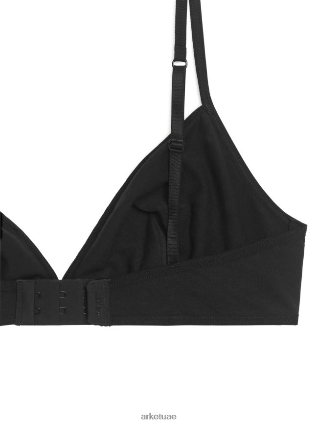 ملابس عبد اللطيف ARKET نحيف حمالة صدر قطنية ناعمة أسود BXB848553