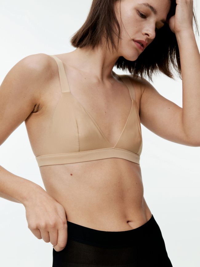 ملابس عبد اللطيف ARKET نحيف حمالة صدر مثلثة ناعمة اللون البيج BXB848545