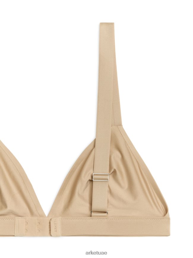 ملابس عبد اللطيف ARKET نحيف حمالة صدر مثلثة ناعمة اللون البيج BXB848545