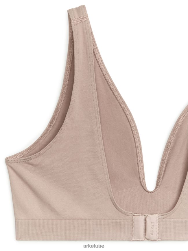 ملابس عبد اللطيف ARKET نحيف حمالة صدر ناعمة بدون خياطة اللون البيج BXB848559