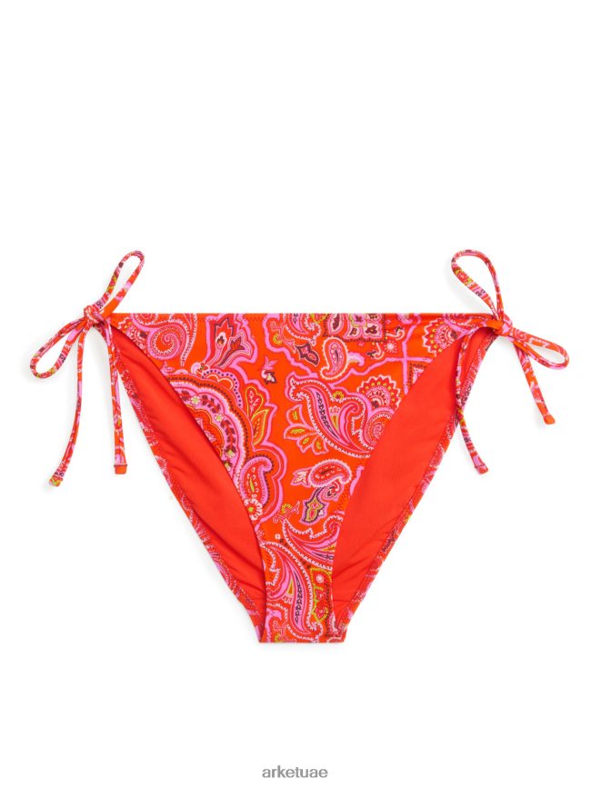 ملابس عبد اللطيف ARKET نحيف ربطة عنق بيكيني تانغا السفلي برتقالي/بيزلي BXB848604