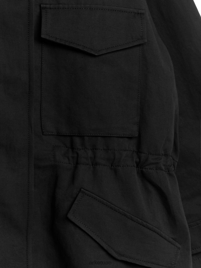 ملابس عبد اللطيف ARKET نحيف سترة الرباط أسود BXB848462