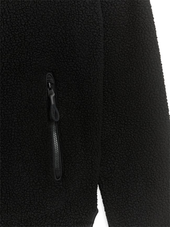 ملابس عبد اللطيف ARKET نحيف سترة الصوف البريدي أسود BXB848484