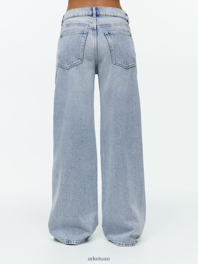 ملابس عبد اللطيف ARKET نحيف سحابة منخفضة الجينز فضفاضة أزرق BXB848137