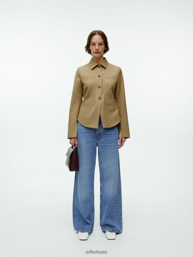 ملابس عبد اللطيف ARKET نحيف سحابة منخفضة الجينز فضفاضة أزرق BXB848140