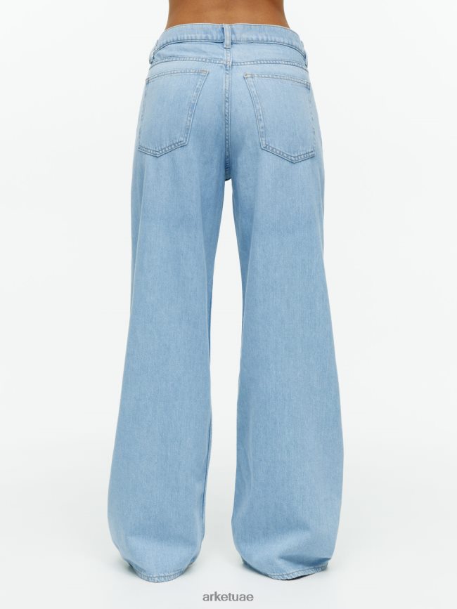 ملابس عبد اللطيف ARKET نحيف سحابة منخفضة الجينز فضفاضة أزرق BXB848151