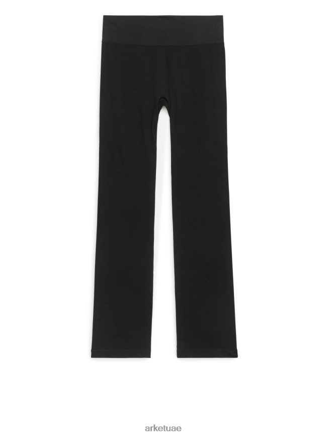 ملابس عبد اللطيف ARKET نحيف طماق ضلع سلسة متوهجة أسود BXB848506