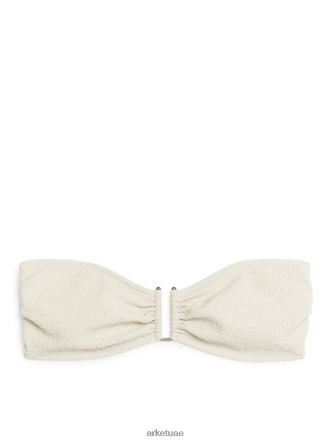 ملابس عبد اللطيف ARKET نحيف قطعة بيكيني علوية بتصميم باندو قبالة الأبيض BXB848613