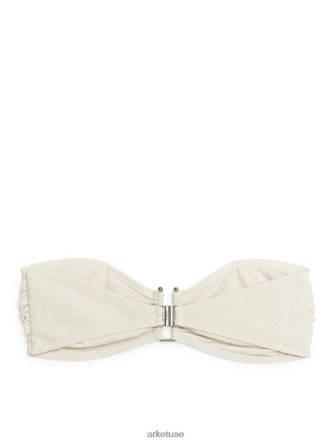 ملابس عبد اللطيف ARKET نحيف قطعة بيكيني علوية بتصميم باندو قبالة الأبيض BXB848613