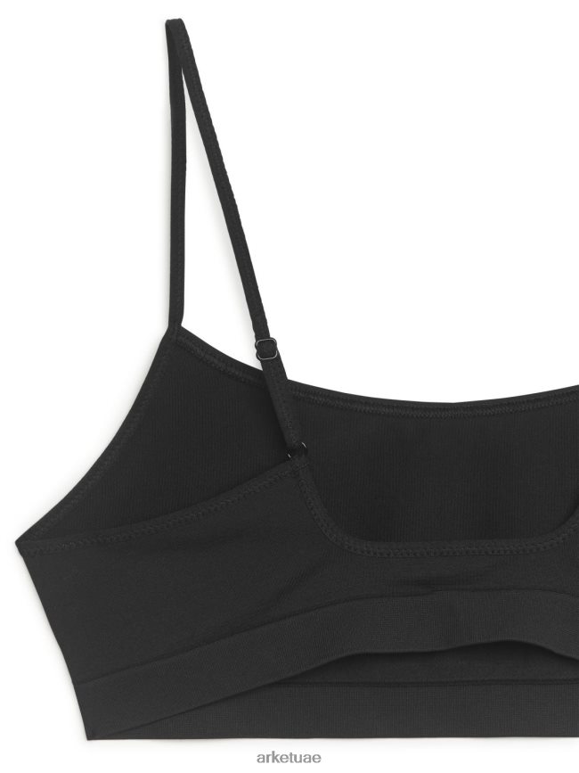 ملابس عبد اللطيف ARKET نحيف قمة سلسة ناعمة أسود BXB848532