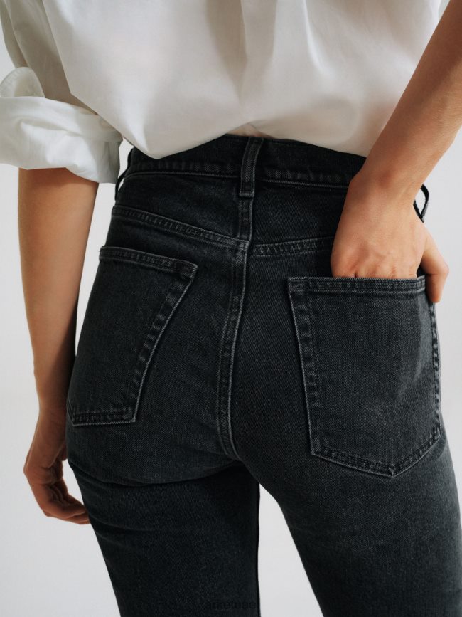 ملابس عبد اللطيف ARKET نحيف قميص بوبلين بقصة مستقيمة أبيض BXB84816