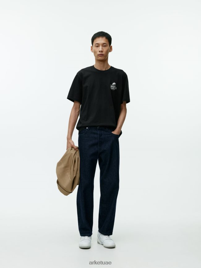 ملابس عبد اللطيف ARKET نحيف قميص مقهى أسود BXB8481037