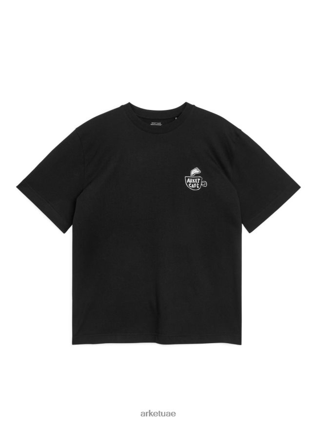 ملابس عبد اللطيف ARKET نحيف قميص مقهى أسود BXB8481037