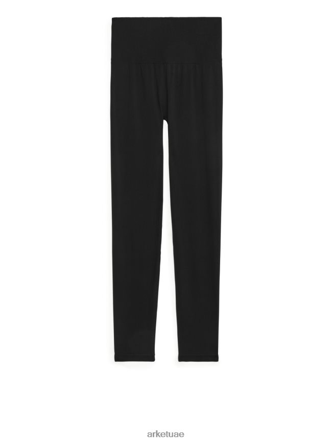 ملابس عبد اللطيف ARKET نحيف لباس ضيق لليوجا أسود BXB848504