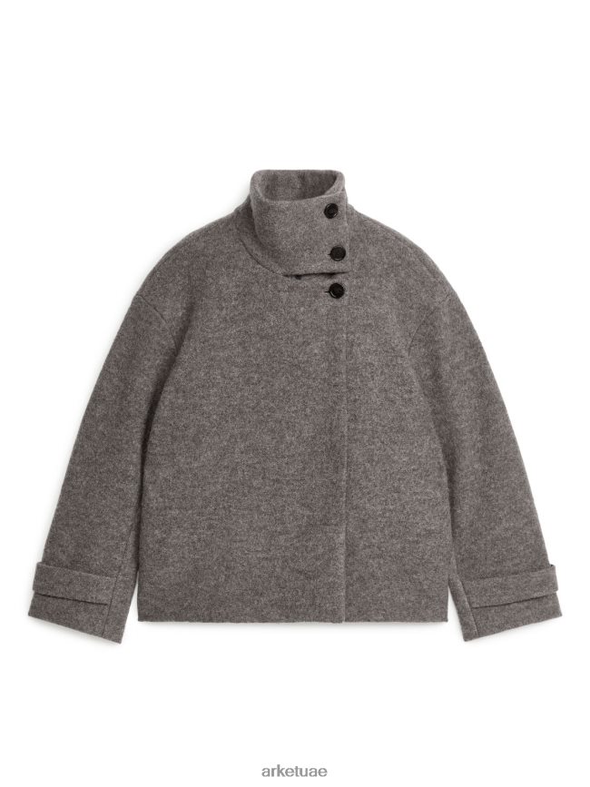 ملابس عبد اللطيف ARKET نحيف معطف قصير من الصوف خلد BXB848471