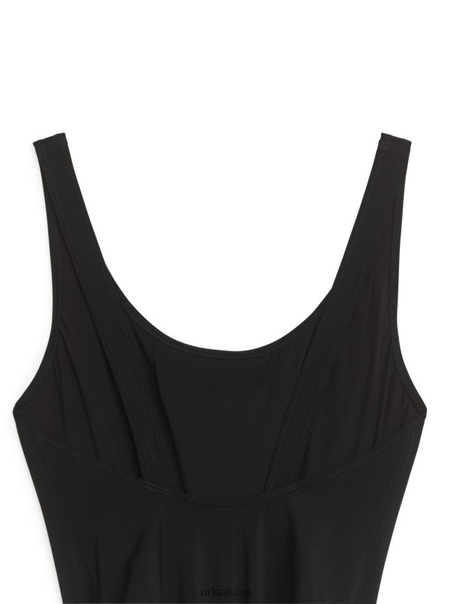 ملابس عبد اللطيف ARKET نحيف ملابس السباحة غير اللامعة أسود BXB848597