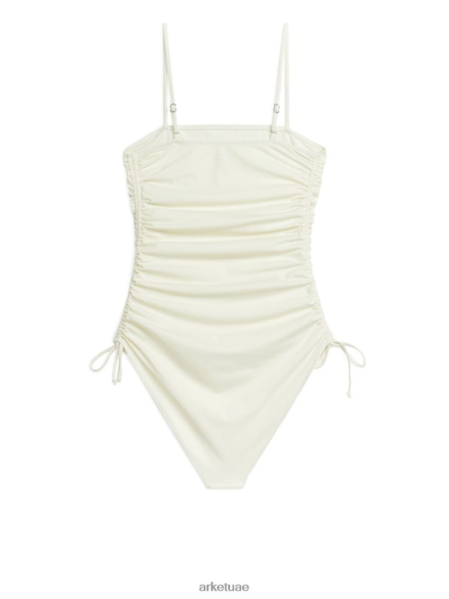 ملابس عبد اللطيف ARKET نحيف ملابس السباحة مكشكشة أبيض BXB848588