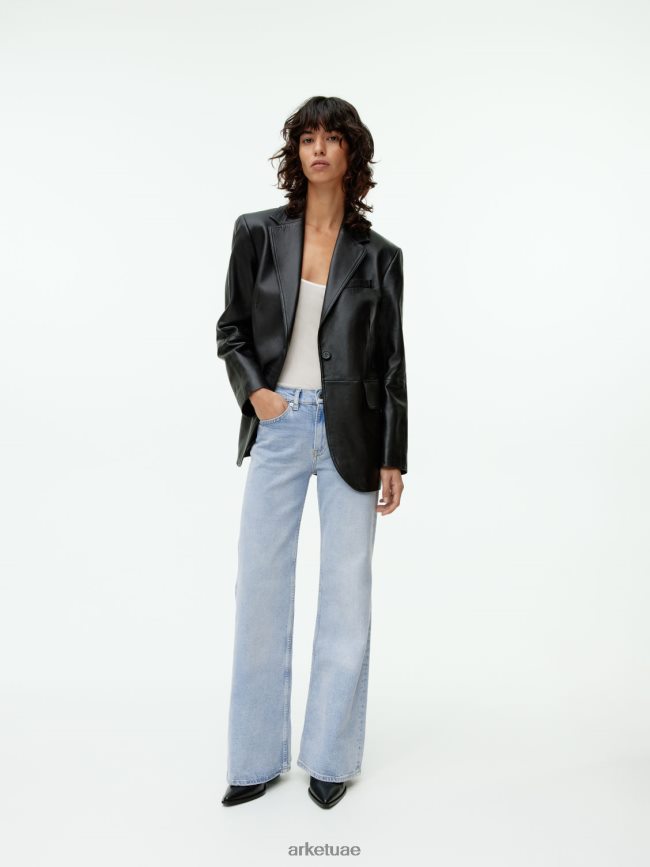 ملابس عبد اللطيف ARKET نحيف موجة الجينز الضيق المتوهج أزرق BXB848147