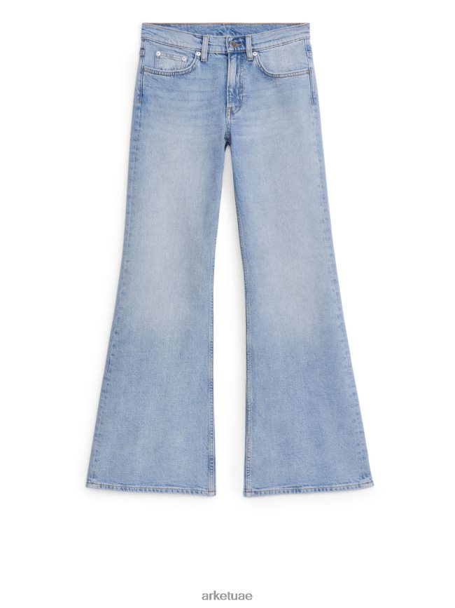 ملابس عبد اللطيف ARKET نحيف موجة الجينز الضيق المتوهج أزرق BXB848147