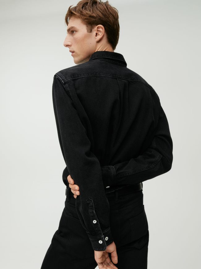 مُكَمِّلات عبد اللطيف ARKET رجال حزام جلد نحيف أسود BXB8481328