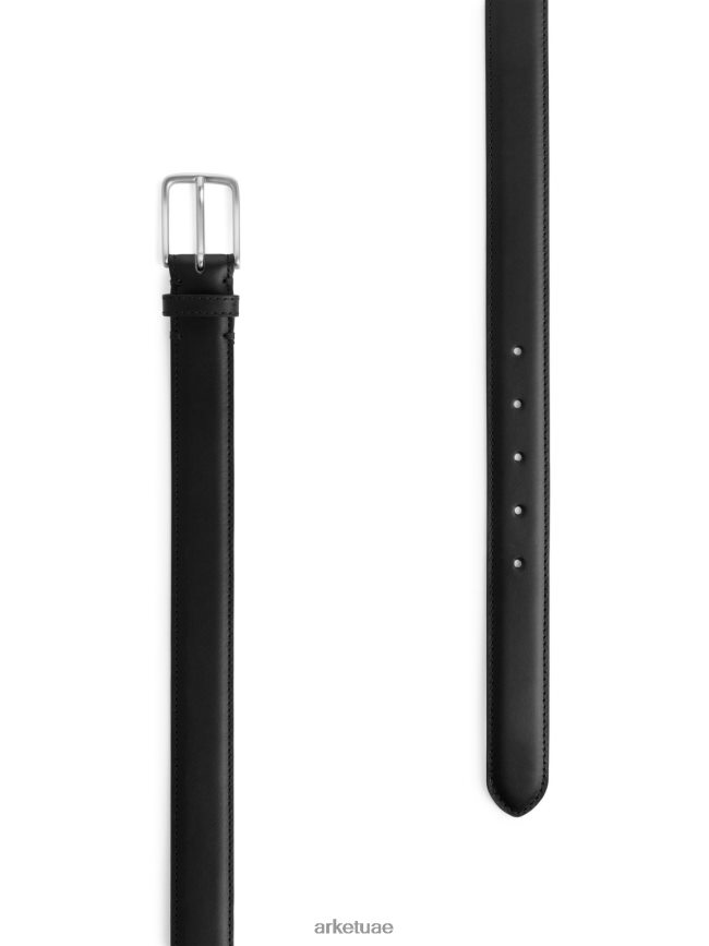 مُكَمِّلات عبد اللطيف ARKET رجال حزام من الجلد أسود BXB8481330