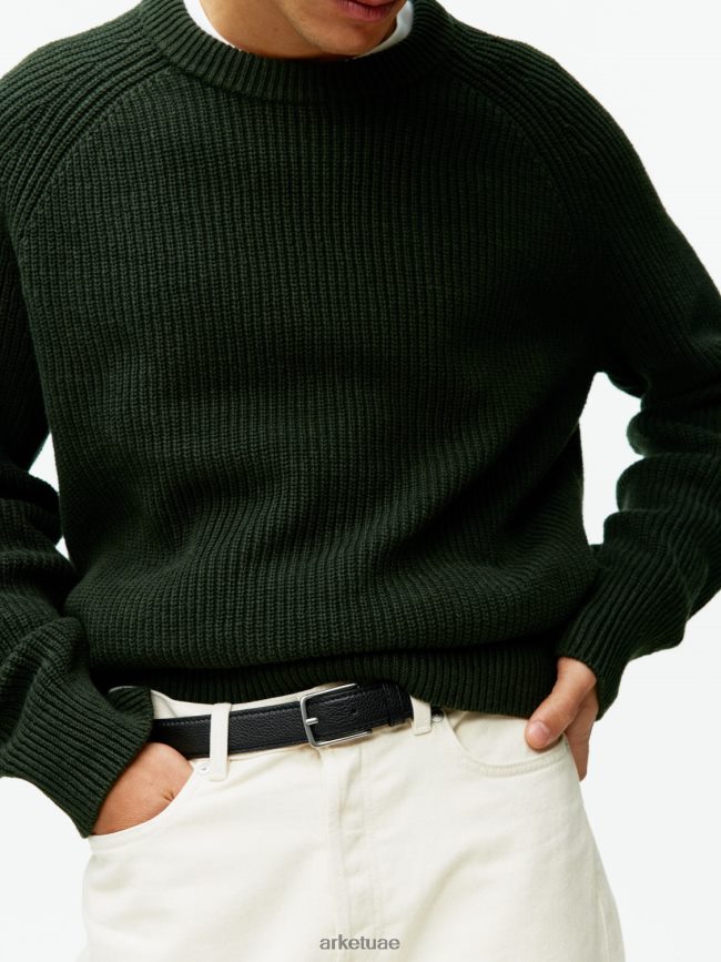 مُكَمِّلات عبد اللطيف ARKET رجال حزام من الجلد أسود BXB8481334