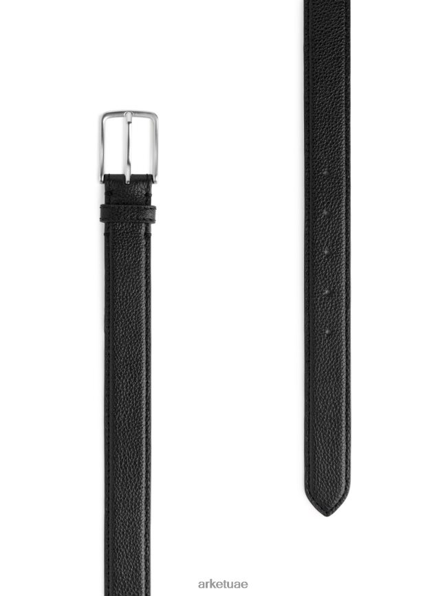 مُكَمِّلات عبد اللطيف ARKET رجال حزام من الجلد أسود BXB8481334